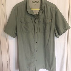 Field & Stream Men’s XL Sage Green Short-Sleeve Lightweight Button Up Shirt